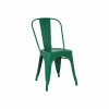 Hot sales best price steel iron frame modern design vintage industrial style stacking dining metal chair for restaurant silla