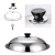 Import Hot Sell Cookware Wok Cover Cooking Pot Cover Visible Pot Cover Stainless Steel from China