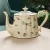 Import Hot Sell European flower tea coffee cup saucer set butterfly garden vintage exquisite ceramic pot from China