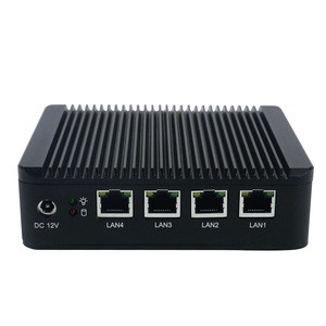 Hot sell fanless Firewall computer N10plus J1900 with 4 Ethernet port mini VPN support Win10 network server