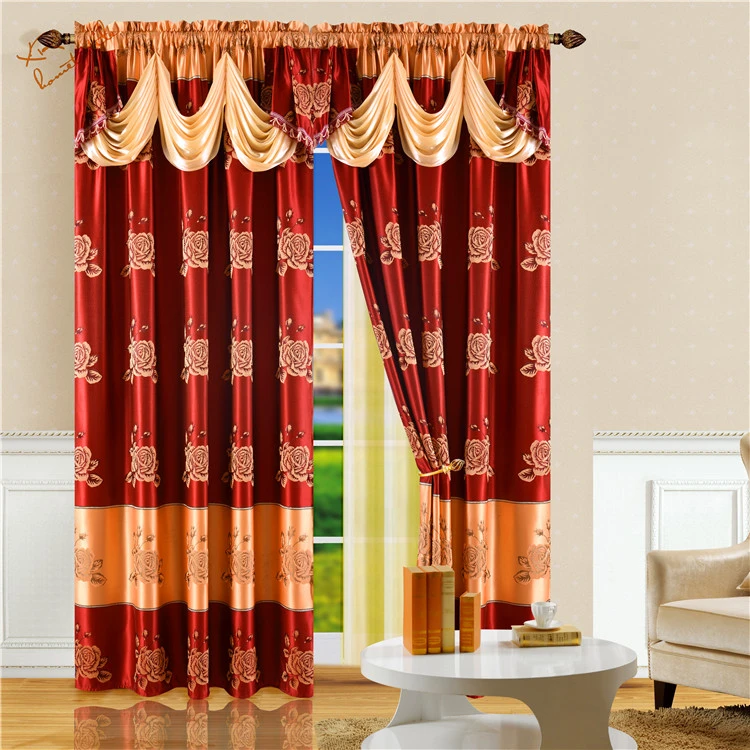 hot sell jacquard valance window curtain patterns