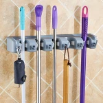 Hot Selling Broom Holder Wall Mounted Mop Hanger Garage Storage Rack Garden Tool Organizer