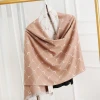 Hot selling Explosions Moon scarf Winter shawl long double-sided thick warm warp knitting shawls scarfs for women winter