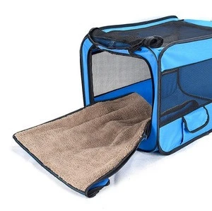 Hot selling new folding dog house pet cages carriers eco-friendly collapsible pet carrier