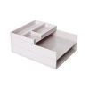 Hot Selling Simple Style 2+1 Set Stackable Desktop Organizer Set File Tray
