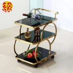 Hotel Stainless Steel Dining Cart Food Service Trolleys