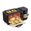 Household multifunctional three-in-one breakfast machine oven coffee machine fryer