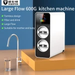 Household Water Treatment Electric Home Appliance  600 GPD Under Sink Tankless RO System Purifier