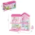 Import Huiye 2020 Pretend Play Toys Model villa Plastic Dream house girl toy princess house set DIY doll house kit toys for girls from China