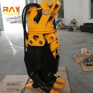 hydraulic rotator grapple for excavators hydraulic rotating grab