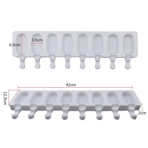 Ice Cream Kitchen Appliance Mould Self Control Popsicle 8 Case  Silicone Model