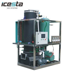 ICESTA Compact plant Tube Ice Machine price 1.5t 4t 12t tube ice making machine