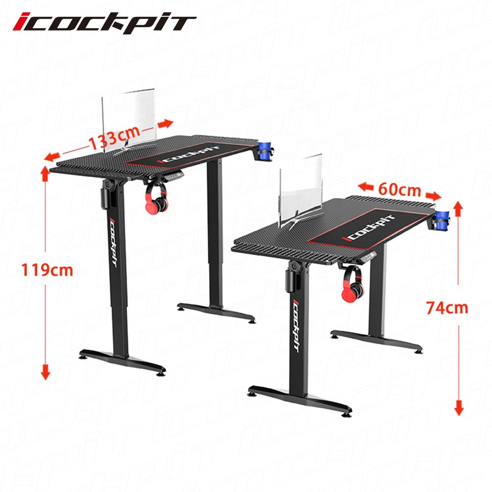Buy Icockpit Best Price Ergonomics Single Motor Home Office Study Table ...