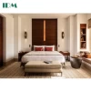 IDM-14-Custom Luxury 4 Star Bed Bench Hotel bed room Furniture Sets