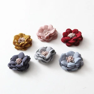 In Stock Fashion NEW Grey Hair Flower with bud FW034