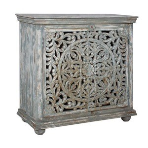 indian antique Asian furniture recycle wood cabinet small antique furniture