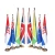 Import indoor flag pole gold and silver conference floor flagpole 2m 2.6m 3m telescopic flag pole from China