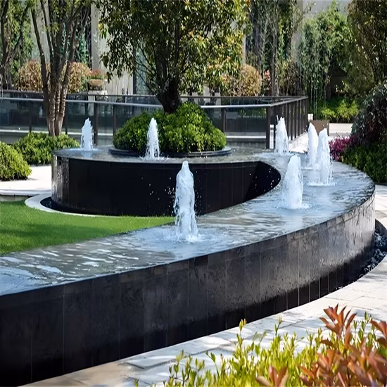 Indoor Hotel Park Decorative Landrscape Surging Fountain with Water Feature