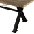 Import Industrial live edge dining table for wedding events with iron base from China