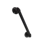 Industrial Pipe Door Pull Handle Grab and Towel Bar In Antique Rustic Cast Iron Handrail