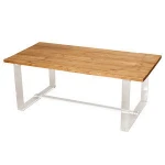 industrial style design acrylic frame recycled wood computer desk