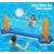 Import Inflatable swimming pool floating set volleyball net and basketball box floating pool swimming game toy water-filled sports set from China