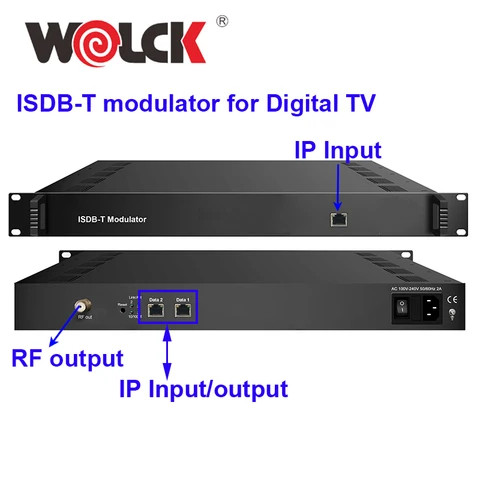 ISDBT DVB-T2 Frequency Modulator Ip to DVB-T ISDB-T Modulator DVB-C DVB T2 Modulator