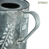 IVY Rustic Metal Floral Pot Tin Water Kettle Flower Shower Container  Watering Can Home Garden Decor Flowers Bucket