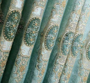 jacquard design luxury arabic curtains for home used curtains