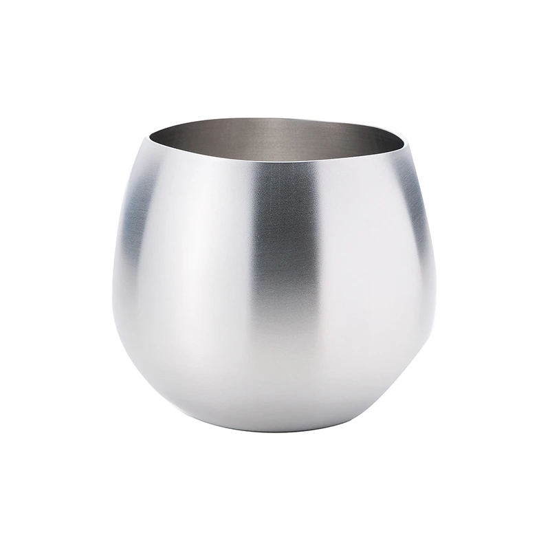 Japanese high quality beautiful surface pure copper 200g stainless drinkware mug wine glass tumbler