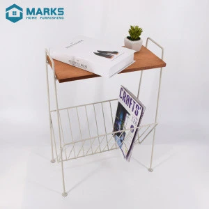 Japanese style Multifunctional Metal Wire magazine rack for household