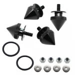 JDM Quick Release Car Bumper Fender Trunk Hatch Lid Aluminum Fastener Kit Black
