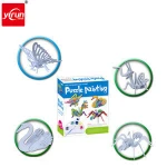 JM028495 children toys 3d paper puzzle painting diy kit drawing toys