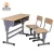 Import JS Cheap double  School Desk and Chair with height adjustable from China