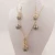 Import JX73  hawaiian pearl earrings  with long chain gold from China