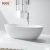 Import Kingkonree acrylic solid surface faux stone new bathtub model bath tub freestanding bathtub from China