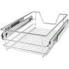 Kitchen Accessories Kitchen Cabinet Stainless Steel Pull out Dish Drying Rack Kitchen Baskets Pantry Organizer