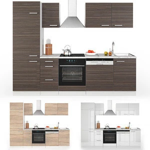 Kitchen Cupboard 270 cm Line Block Fitted Kitchen Complete