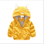KS30621A Hot sale cute ear design zip up baby hoodie jacket
