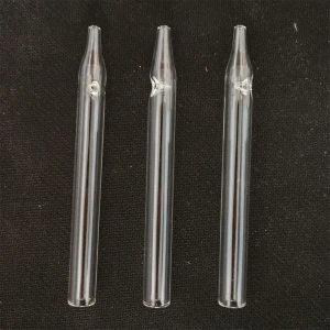 L 5" Cheap Simple Handpipe Glass Disposable Smoking Pipe Handmade Blown Glass Clear Tobacco pipe