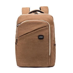 Large capacity men vintage travel daypacks business rucksack canvas backpacks laptop bag waterproof