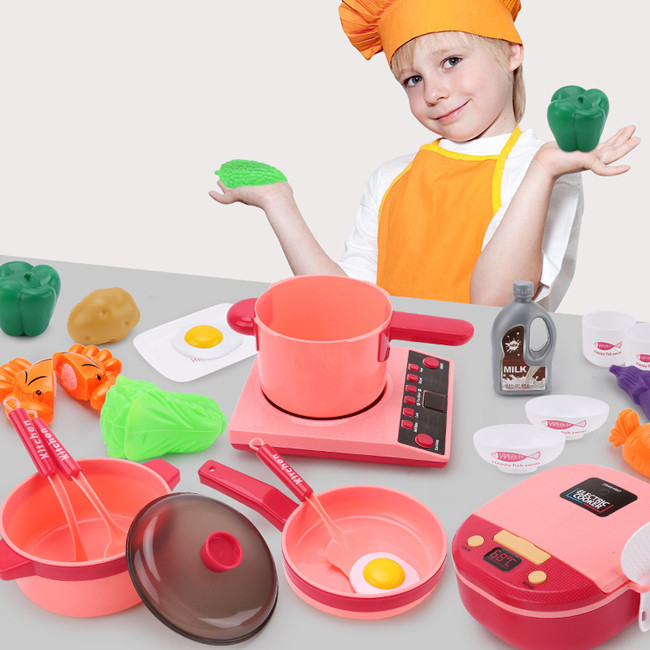 Buy Large Size Kitchen Toys Cooking Utensils Pretend Play Toys ...