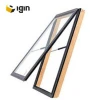 Latest Commercial Waterproof Outward Opening Curtain Wall Operate Aluminum Awning Window 400*400 velux skylightrv