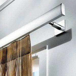 Latest design extrusion aluminum curtain pole curtain rods for living room