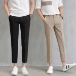 Latest Design straight Pants Mens Slim Fit office formal dress trousers pants men Trouser