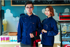 latest design western modern cooking chef uniform chef jacket for restaurant hotels