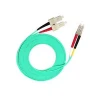 LC/UPC Fiber Optical Cable OM3 OM4 LC to LC Duplex 10 Gigabit 50/125 Multimode Aqua Patchcord Jumper For Fiber Optic Equipment