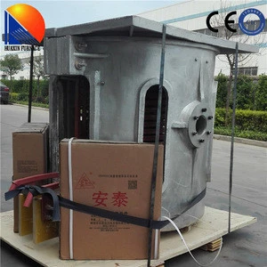 Lead Smelting Medium Frequency 1500 KG Reducer Tilting Electric Furnace In China
