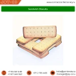 Leading Exporter of Vanilla Flavor Sweet Taste Bulk Sandwich Biscuits for Ice Cream