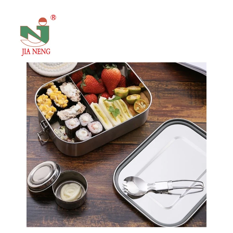 Leak proof stainless steel thermal lunch box food storage container metal  bento lunchbox